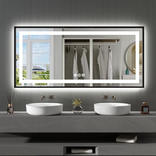 Amorho 60"X28" LED Bathroom Mirror by Amorho