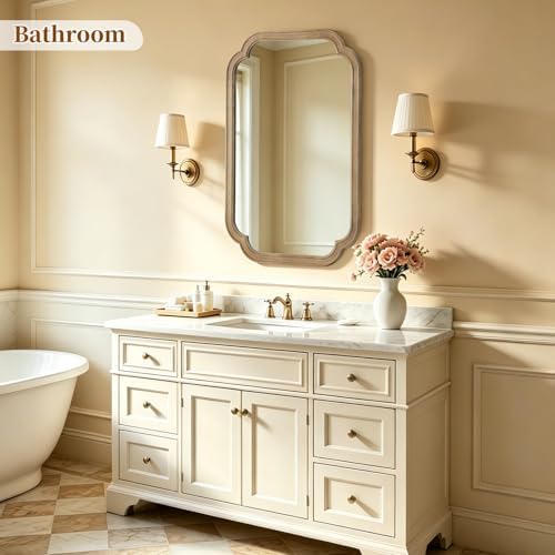 HOMECOOKIN Wood Bathroom Mirror - Image 2