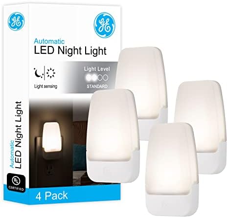 GE Plug in Night Light with Dusk to Dawn Sensor, 4 Pack by Unknown