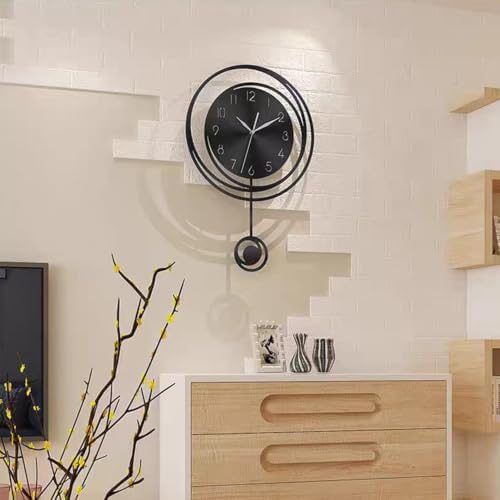 Modern Minimalist Pendulum Wall Clock Silent Clock by Unknown