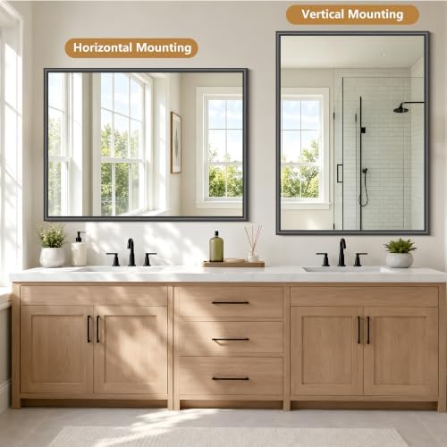 FORBATH Bathroom Mirror for Over Sink, 30x40 Inch Black Vanity Mirror - Image 5