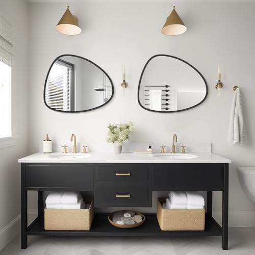 WallBeyond Asymmetrical Mirror, Irregular Wall Mirror, Wall Mirrors Decorative - Image 2