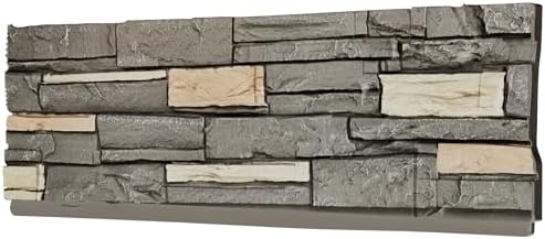 Faux Stone Wall Panels, 3D Artificial Rock Siding by Unknown