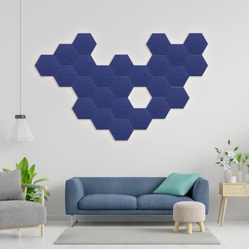 Hexagon Acoustic Panels, 12 Pack Self-Adhesive Sound Panels - Image 5