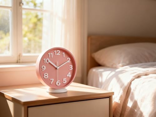 JENLYSTIME 8 Inch Modern Dual‑Mode Clock, Wall Clock & Tabletop Clock - Image 5