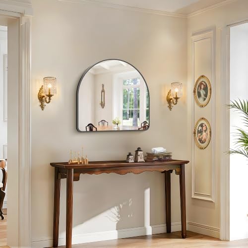 FORBATH Arched Bathroom Mirror 30x30 Inch, Bathroom Mirror Wall Mounted Modern - Image 2