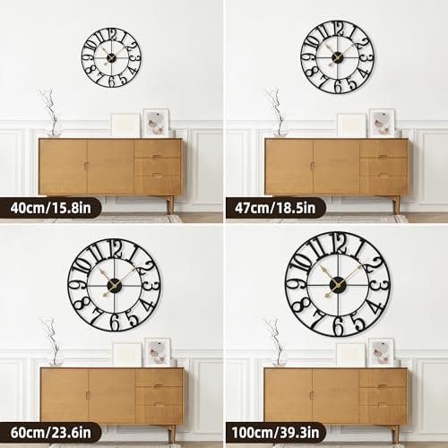 1st owned Large 24 Inch Silent Non-Ticking Wall Clock - Image 5