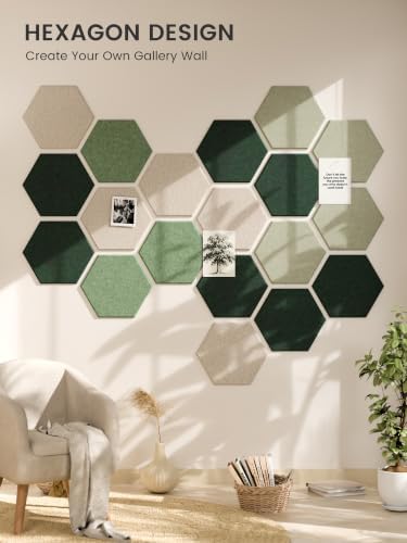 Fluxynara Extra Large 12-Pack Felt Bulletin Board Tiles - Image 6