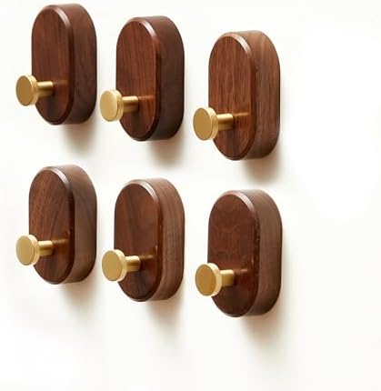 Wood Coat Hooks Wall Mount by Vinoil