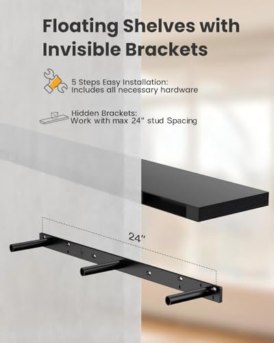 Amada 35.4" Floating Shelves for Wall Decor & Storage - Image 7