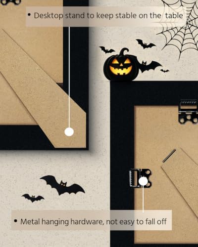 VIYYIEA Framed Halloween Pumpkin Wall Art, Funny Macthbox Print, 10×12 Inch - Image 3