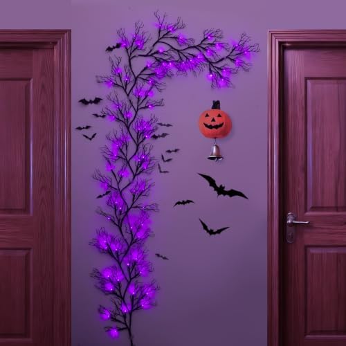 9 Ft Halloween Decor Vine with 45 LED Lights, Adjustable Shape - Image 5