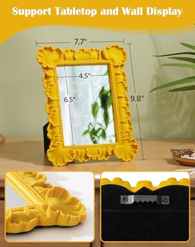 Leaf Style Framed Decorative Mirror - Image 4