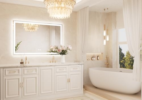 TETOTE 55 x 36 Inch Led Lighted Mirror - Image 2