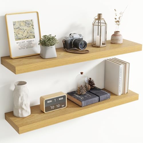 40 Inch Floating shelves for Wall, 8 Inch Deep, Invisible Brackets by Axeman