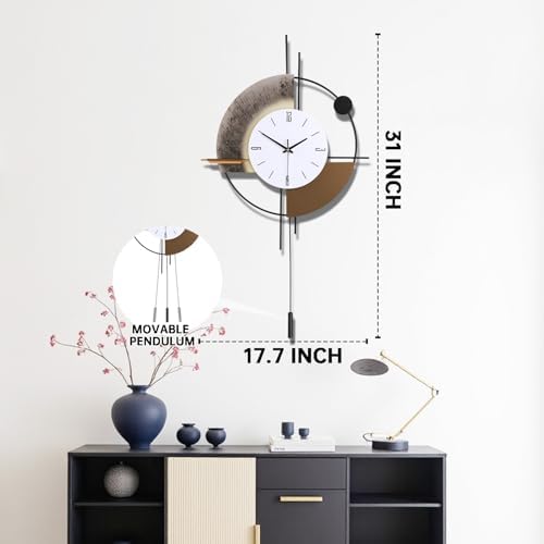 Large Wall Clock for Living Room Decor, 17.7x31inch - Image 5