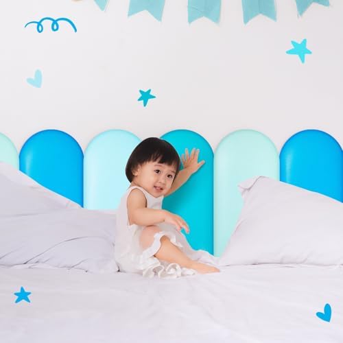 Jetec 4 Pcs Kids Wall Padding Panels, 1.18 Inch Thick Foam Wall Protector - Image 6