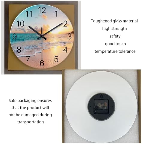 Round Extra Large Glass Wall Clock 24 Inch - Image 6