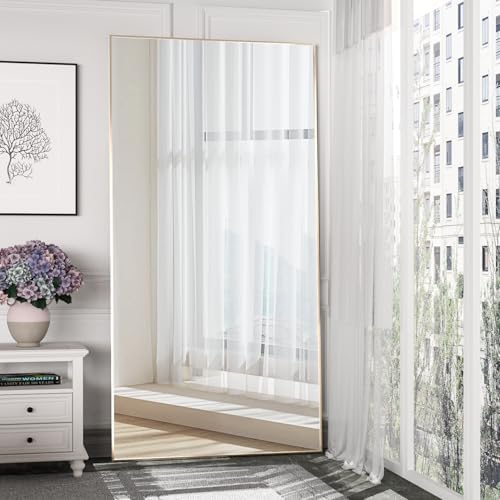 Full Length Mirror 71"x25" Floor Mirror Large Gold Mirror Body Rectangle Mirror - Image 2