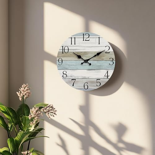 8 Inch Wall Clock, Silent Battery Operated Analog Clock - Image 3