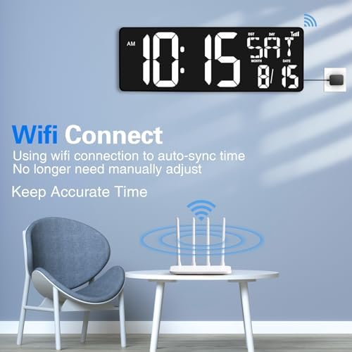 XREXS 16.5 in Large Display Wall Clock - Image 2