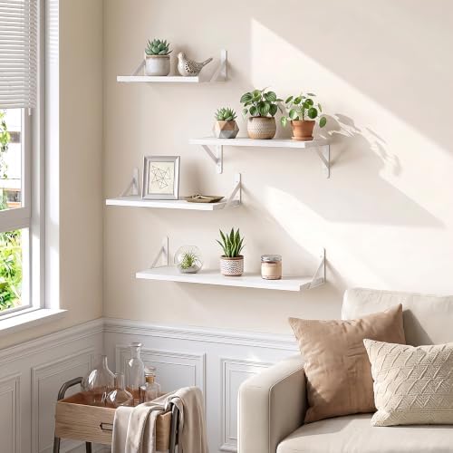 YGEOMER 4 Different Sizes Floating Shelves - Image 7