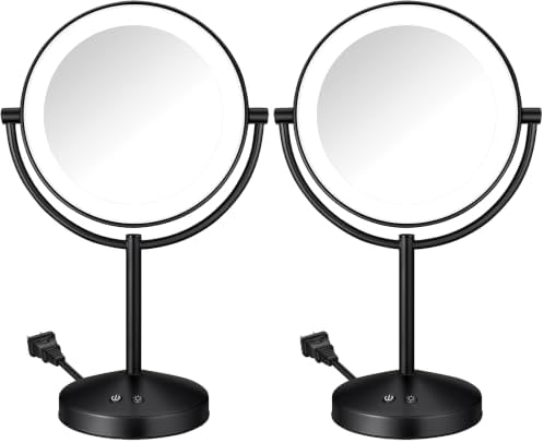 Conair Lighted Makeup Mirror, Double-Sided LED Vanity Mirror by conair