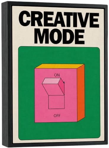 Framed Creative Mode Canvas Wall Art, Kid Colorful Picture Wall Decor by BaiSntg