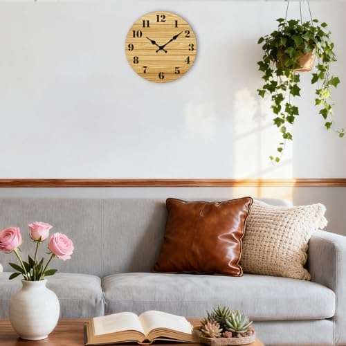 Wall Clock Modern Wall Clocks Battery Operated, Silent Non Ticking Clock - Image 6