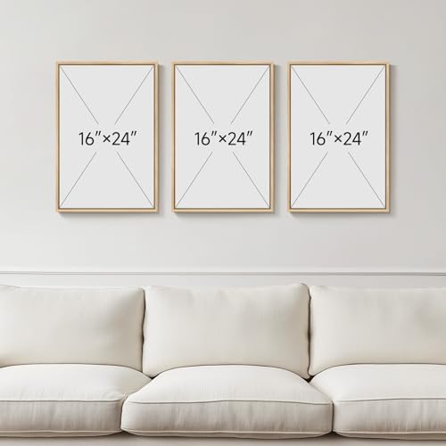 Framed Boho Beach Coastal Wall Art, 3 Piece Ocean Wall Decor, 16x24 Inch - Image 6