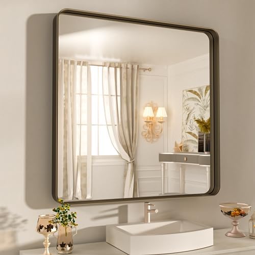 WEER Bronze Bathroom Vanity Mirror 36X30 Inch by WEER