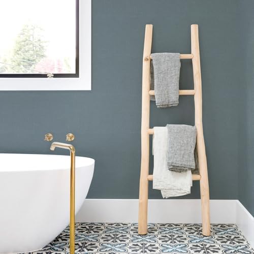 Peel and Stick Grasscloth Wallpaper Texture Navy Blue Faux Linen Contact Paper - Image 6