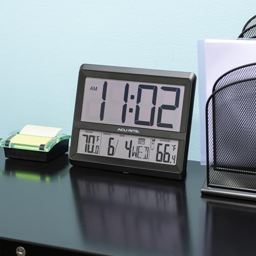 AcuRite (75440L Large Wireless Atomic Clock - Image 3