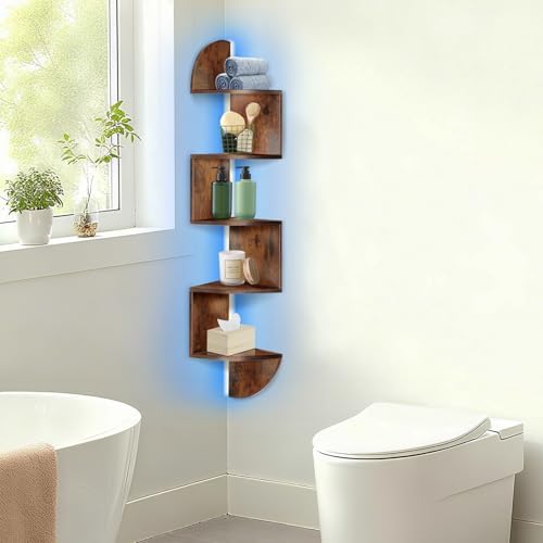 Corner Shelf Wall Mounted Corner Floating Shelves - Image 5