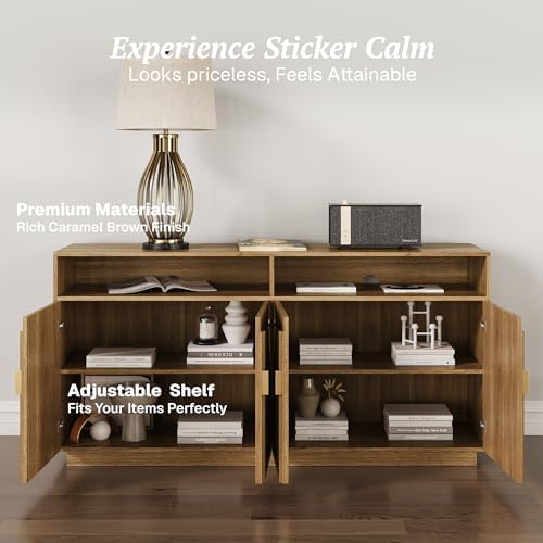 BELLEZE Stacked 65" TV Stand & Entertainment Centers - Image 4