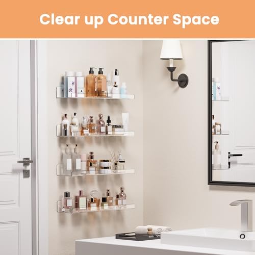upsimples 4 Pcs 15" Acrylic Shelves - Image 3