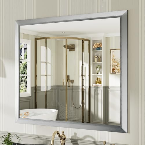 Briivue Bathroom Wall Mirror, 40x36 Inch by Briivuemodernmirrors