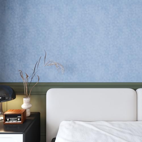 Self Adhesive Velvet Drawer Liner Roll Light Blue Curshed Velvet Wallpaper Peel - Image 4