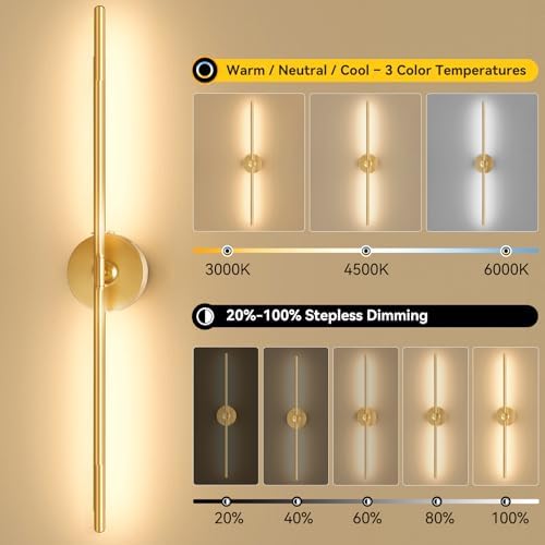 Battery Operated Wall Sconces Set of 2, Remote Control - Image 2