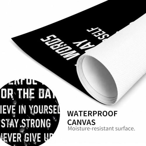 8 Powerful Words For The Day Motivational Canvas Wall Art, Positive Affirmation - Image 2
