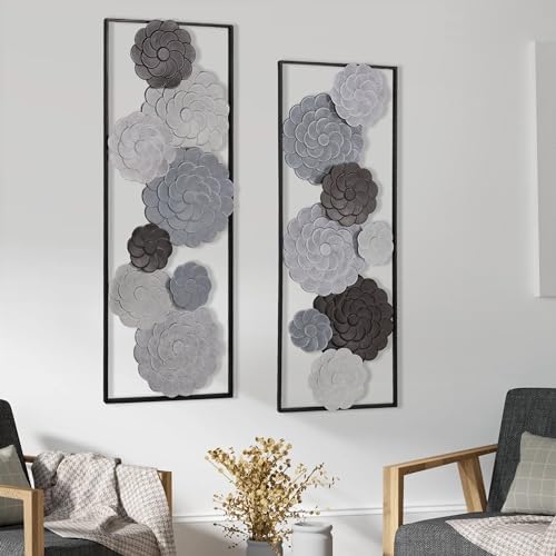 Oakrain 2 PCS Metal Wall Art - Image 6