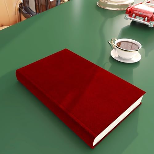 Livelynine 15.8x197 Textured Dark Red Wallpaper Peel and Stick Velvet Fabric - Image 5
