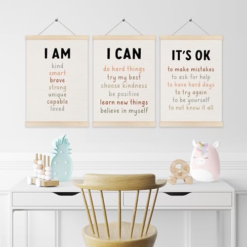 Koesus Inspirational Classroom Wall Art Poster Hanger Frame 12x16 Inch Set of 3 - Image 5