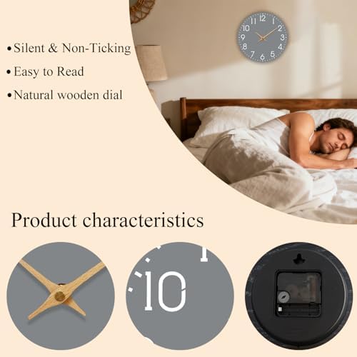 10 Inch Wall Clock Battery Operated - Image 2