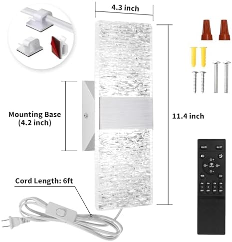 GOODATE Plug in Wall Sconces - Image 6