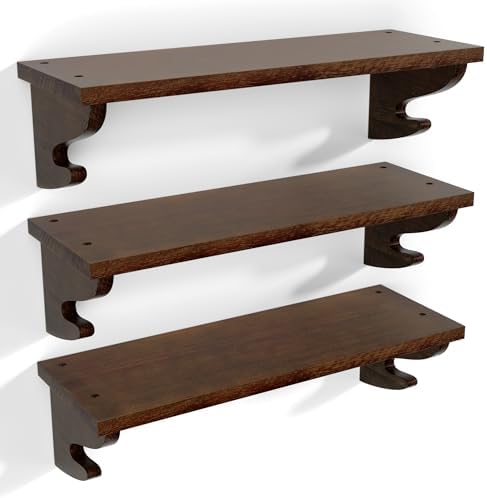 Alsonerbay 17-Inch Wood Floating Shelves by Alsonerbay