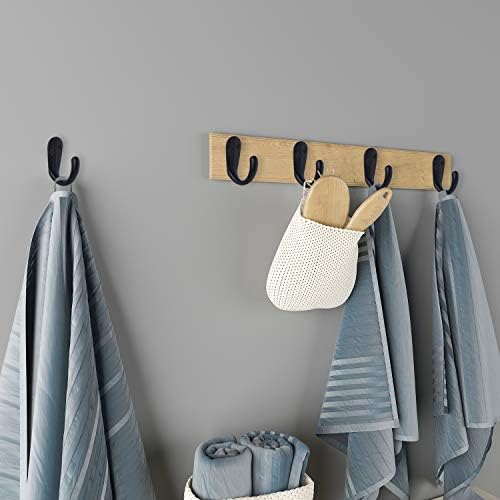 IBosins 15PCS Coat Hooks Wall Mounted Black Single Prong Robe Hook - Image 6