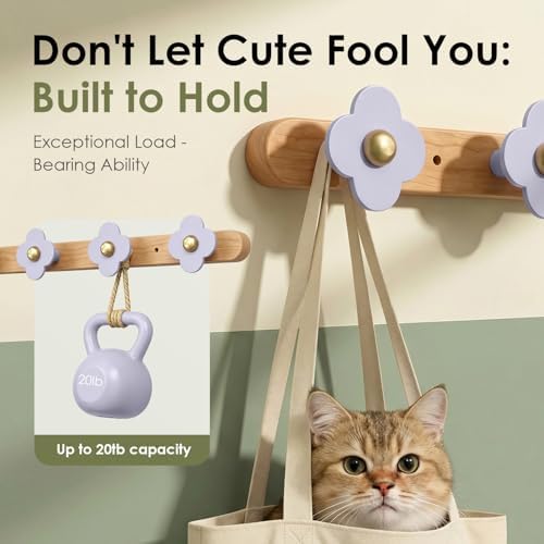 Tindbea Upgreded Heavy Duty Coat Rack Wall Mount - Image 6