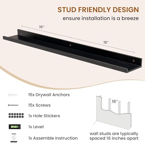 Picture Ledge Shelf, Floating Shelves - Image 5