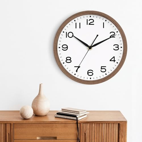 AKCISOT 14 Inch Wall Clock, Silent Battery Operated Analog Clock - Image 7